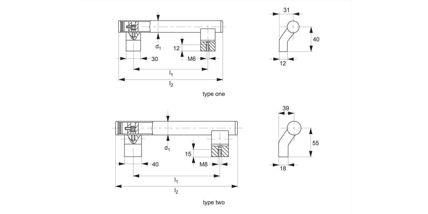 79290 Pull Handles - Tube Type
