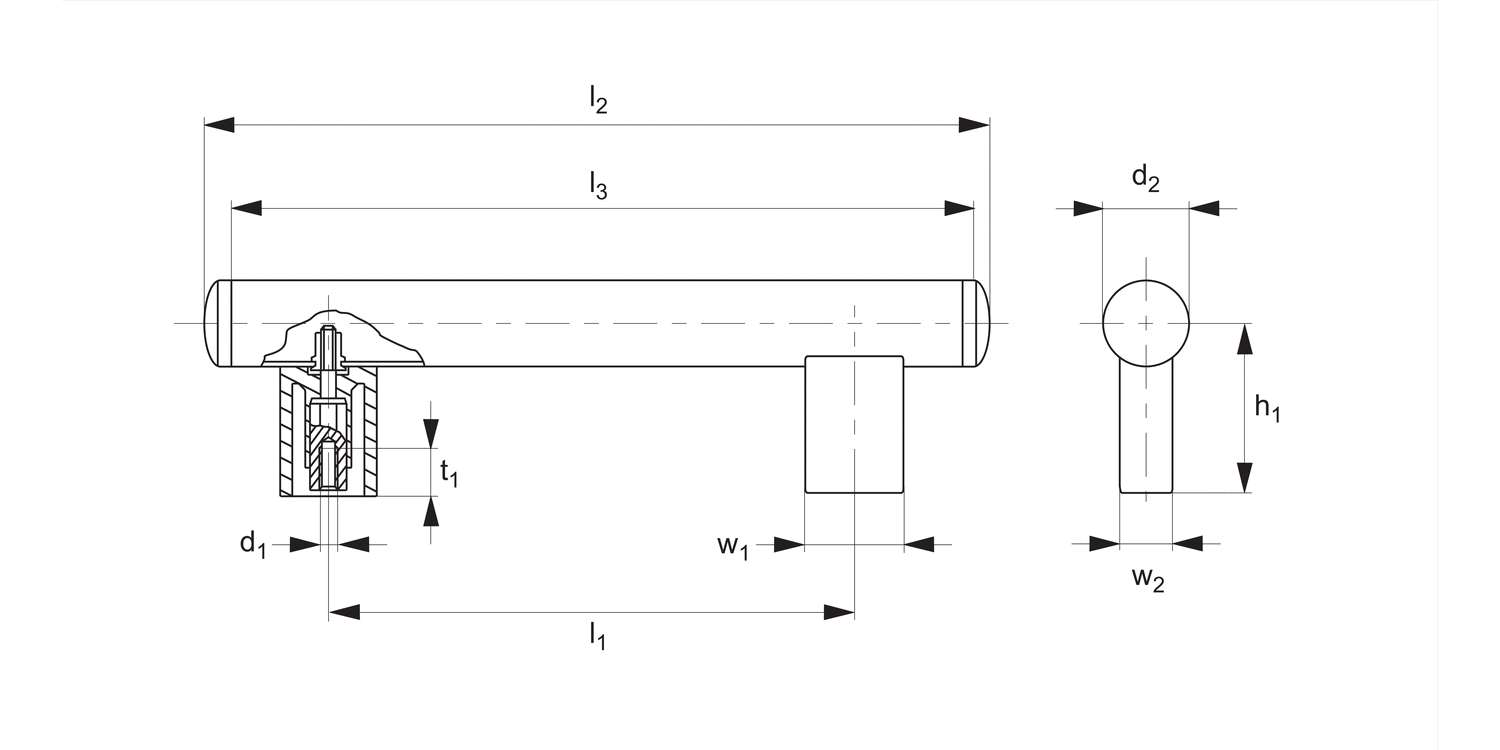 79400 Pull Handles - Tube Type