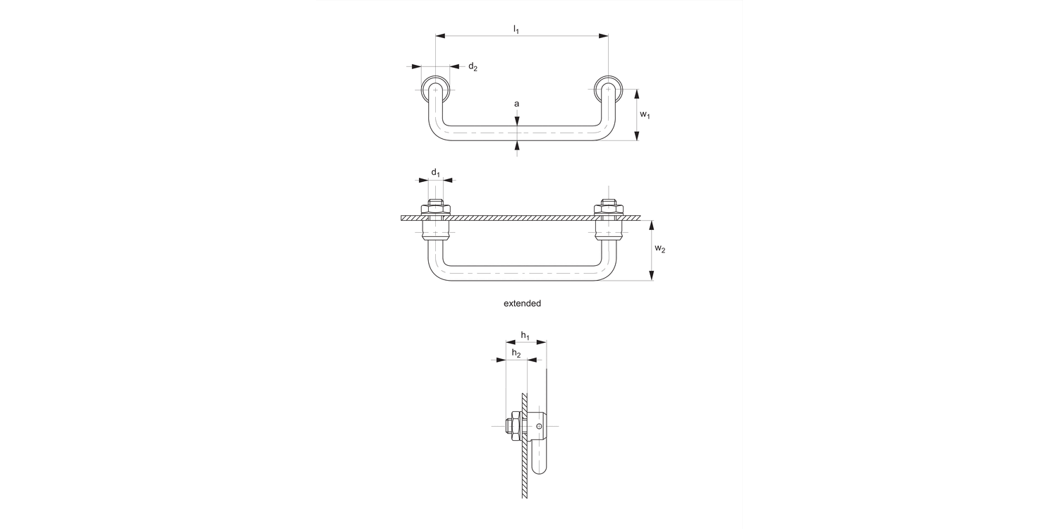 79570 Pull Handles, Collapsible