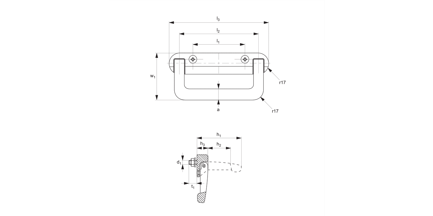 79580 Pull Handles, Collapsible