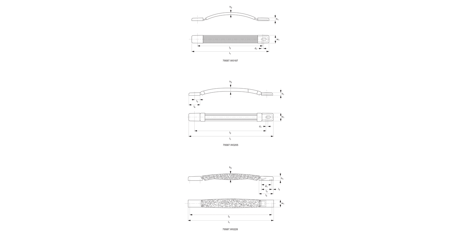 79587 Pull Out Carrying Handles