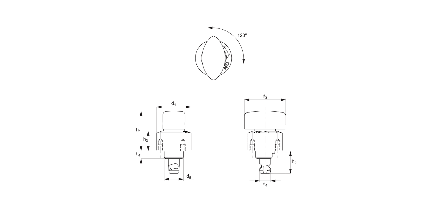 33965 Heavy Duty Quarter - Turn Clamp
