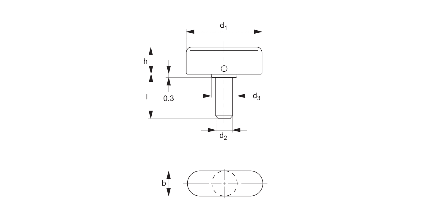 37380 Quarter Turn Screw, Male