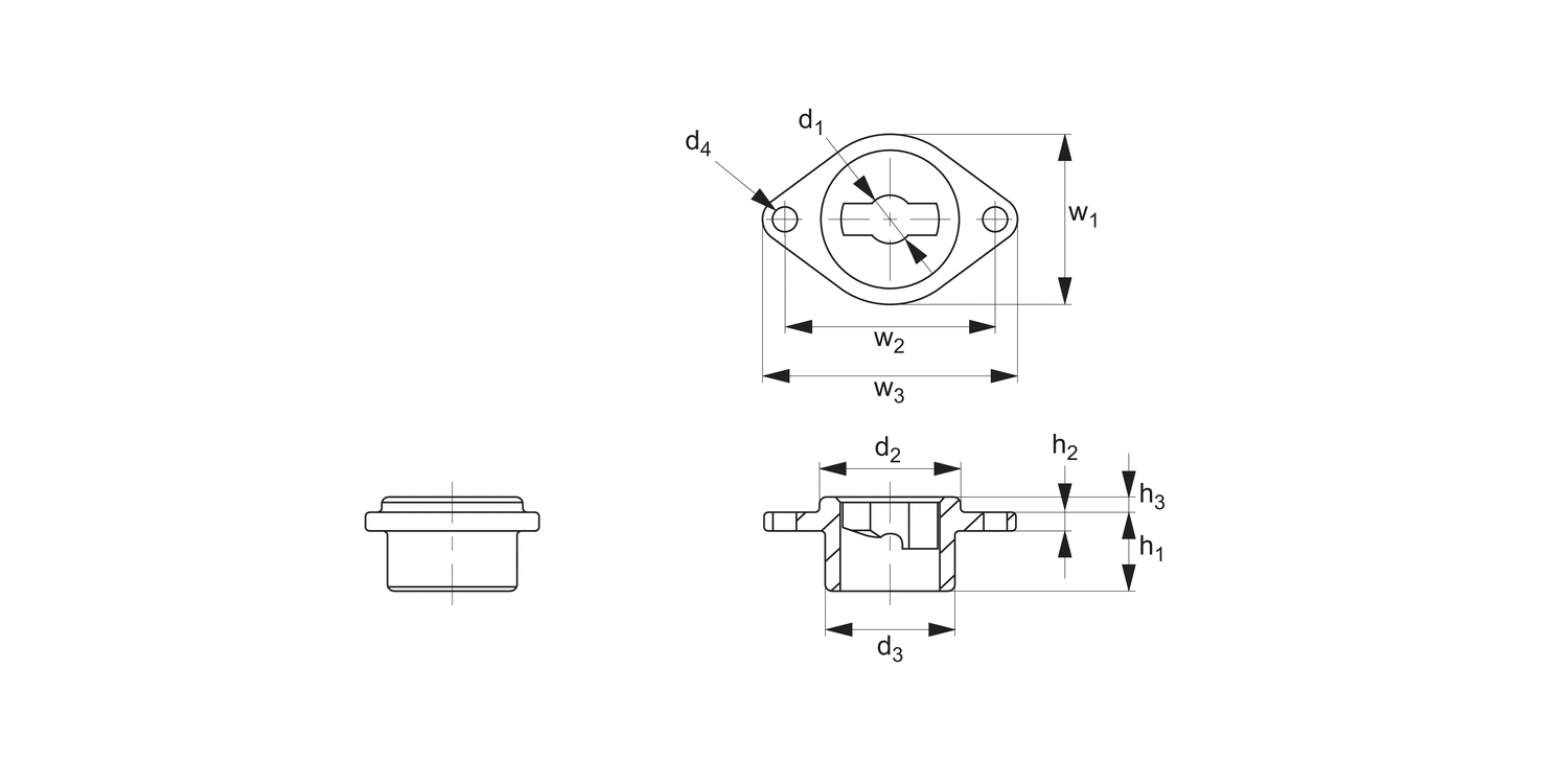 64782 Receiver - Plate Mount - Cam Locking