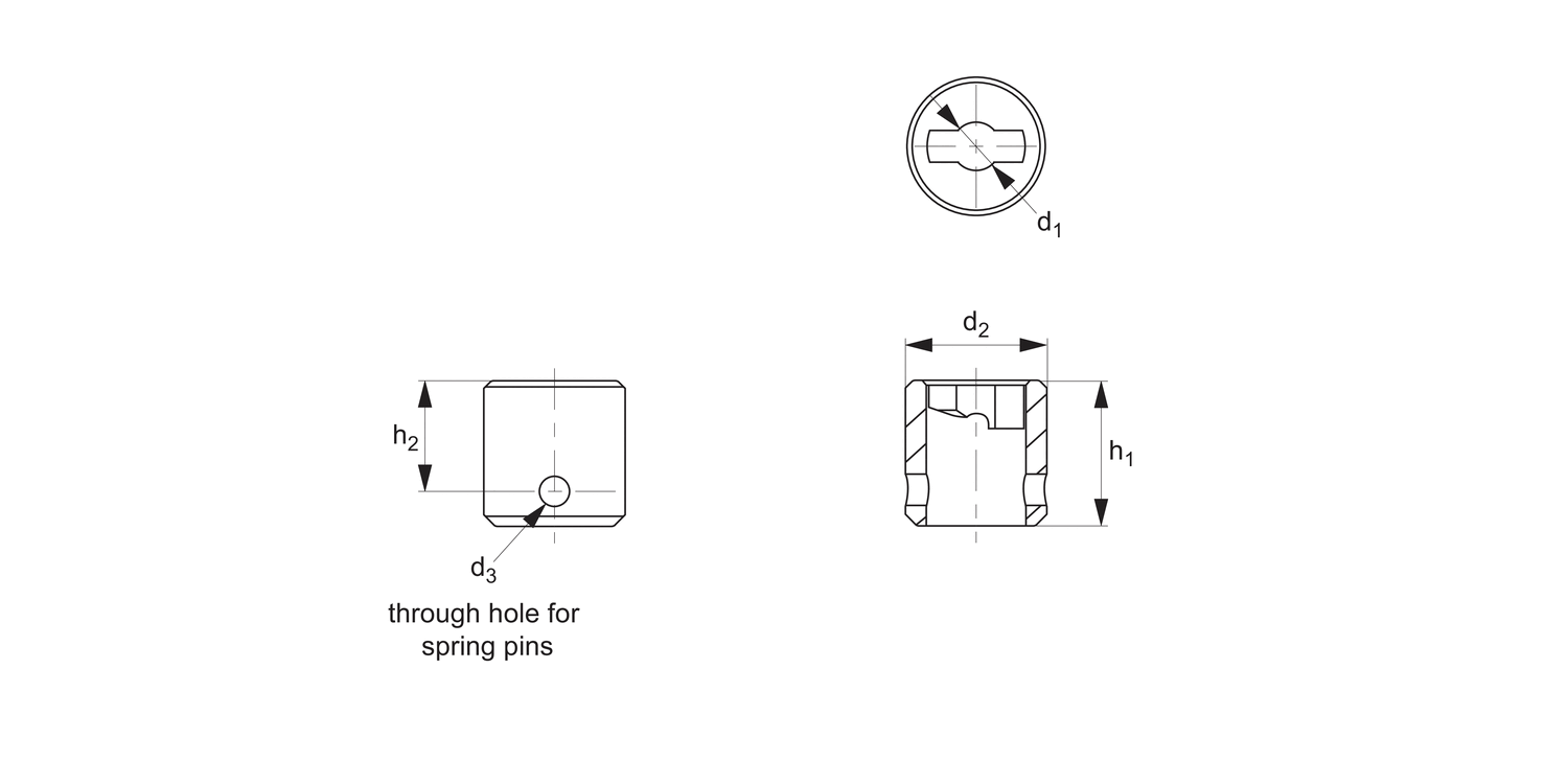 64780 Receiver - Shaft Mount - Cam Locking