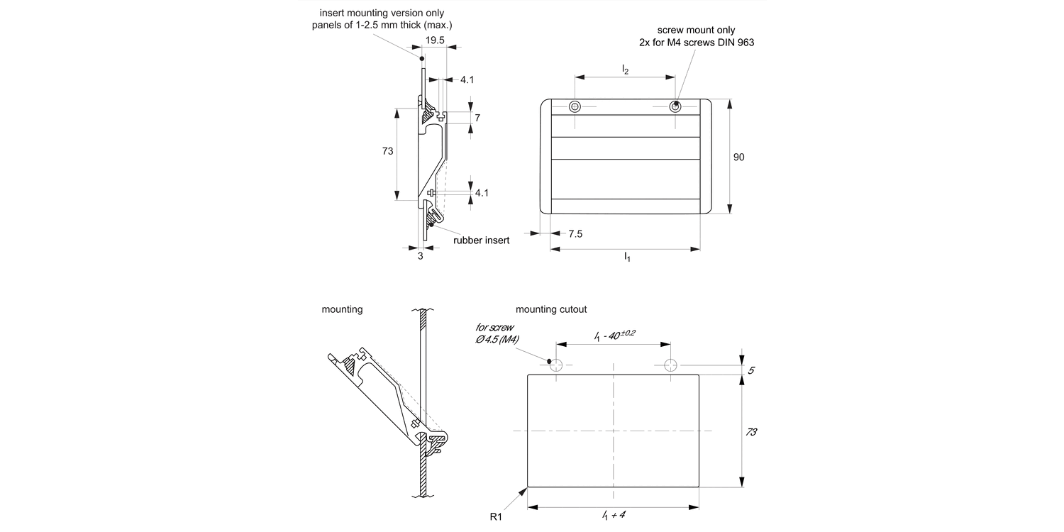 79500 Recessed Pull Handles