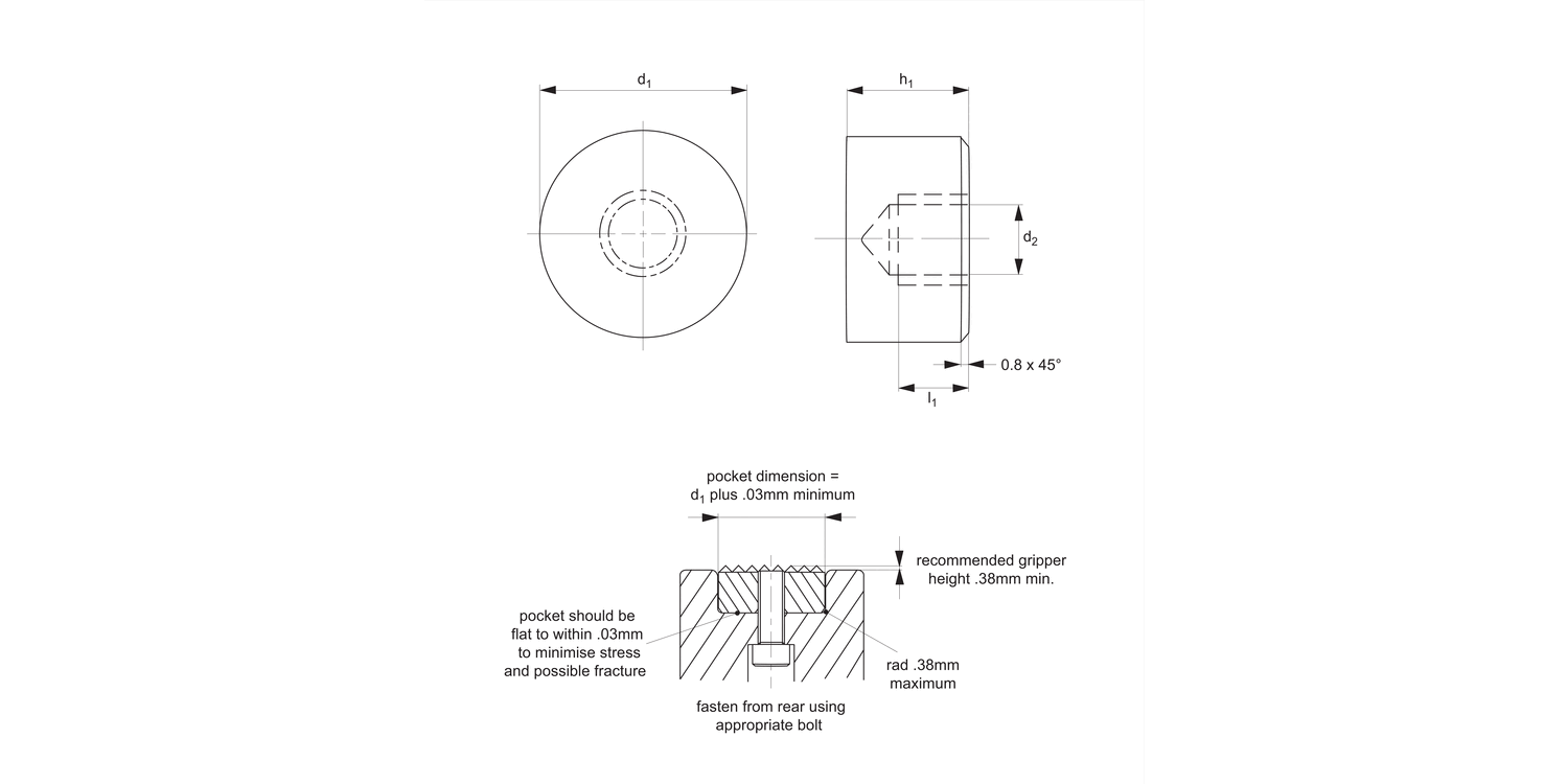 35980 Rest Pads - Steel and Thermoplastic