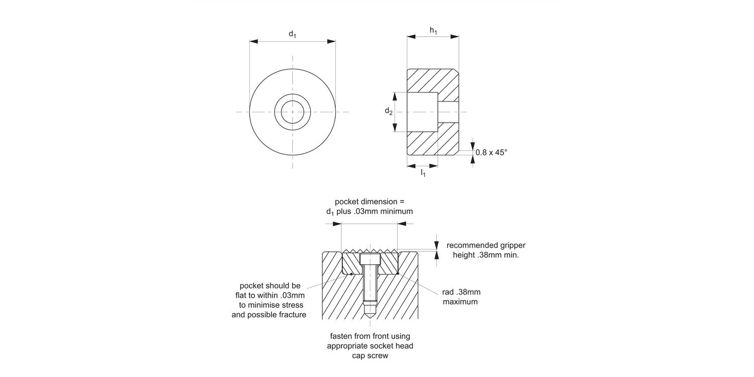 35984 Rest Pads - Steel and Thermoplastic