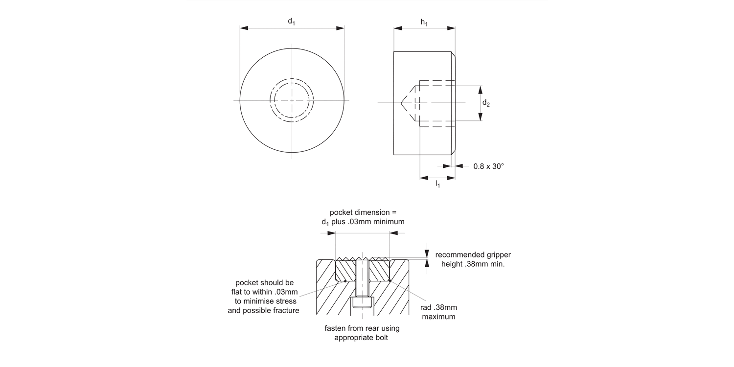 35982 Rest Pads - Stainless Steel