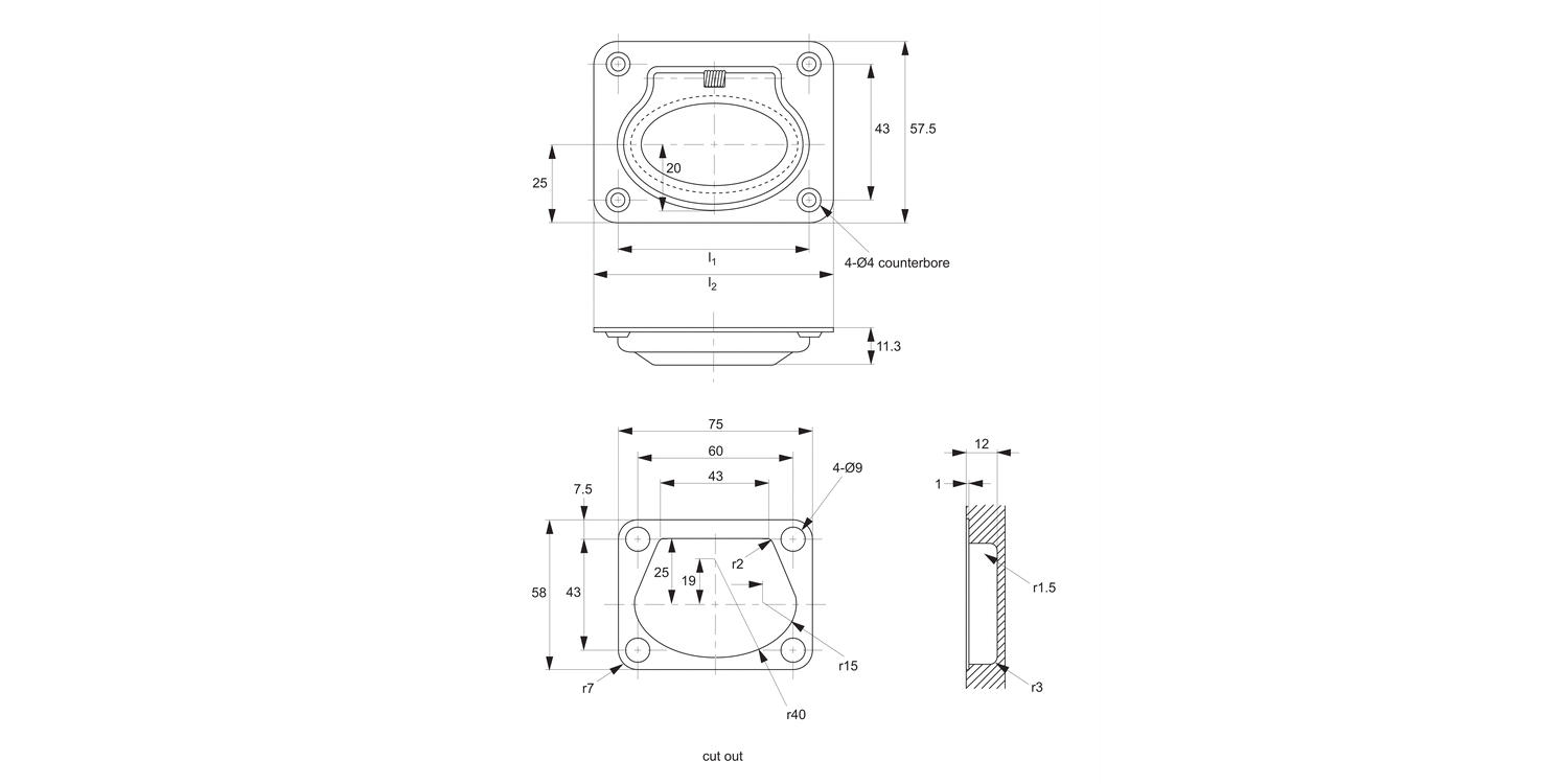 79711 Ring Pulls, Recessed