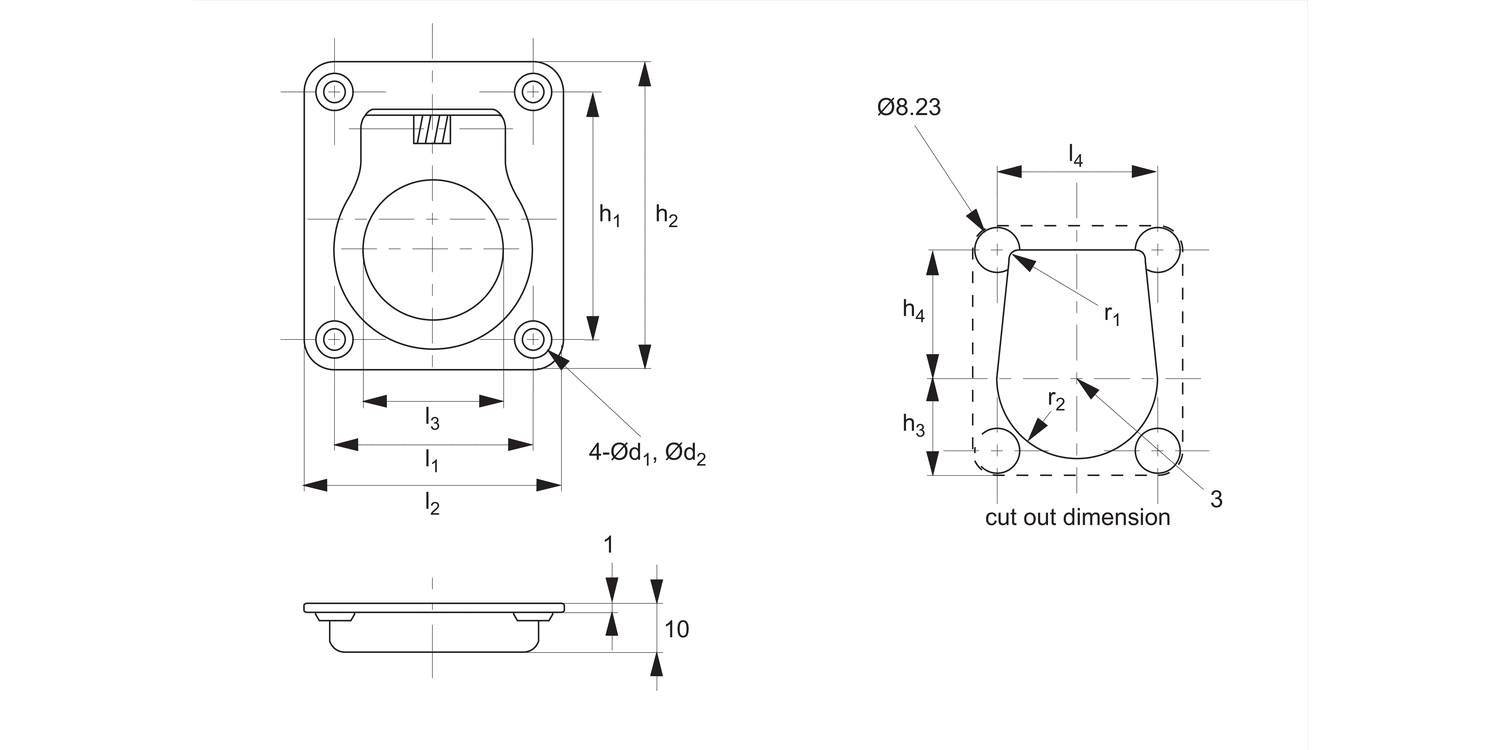 79720 Ring Pulls, Recessed