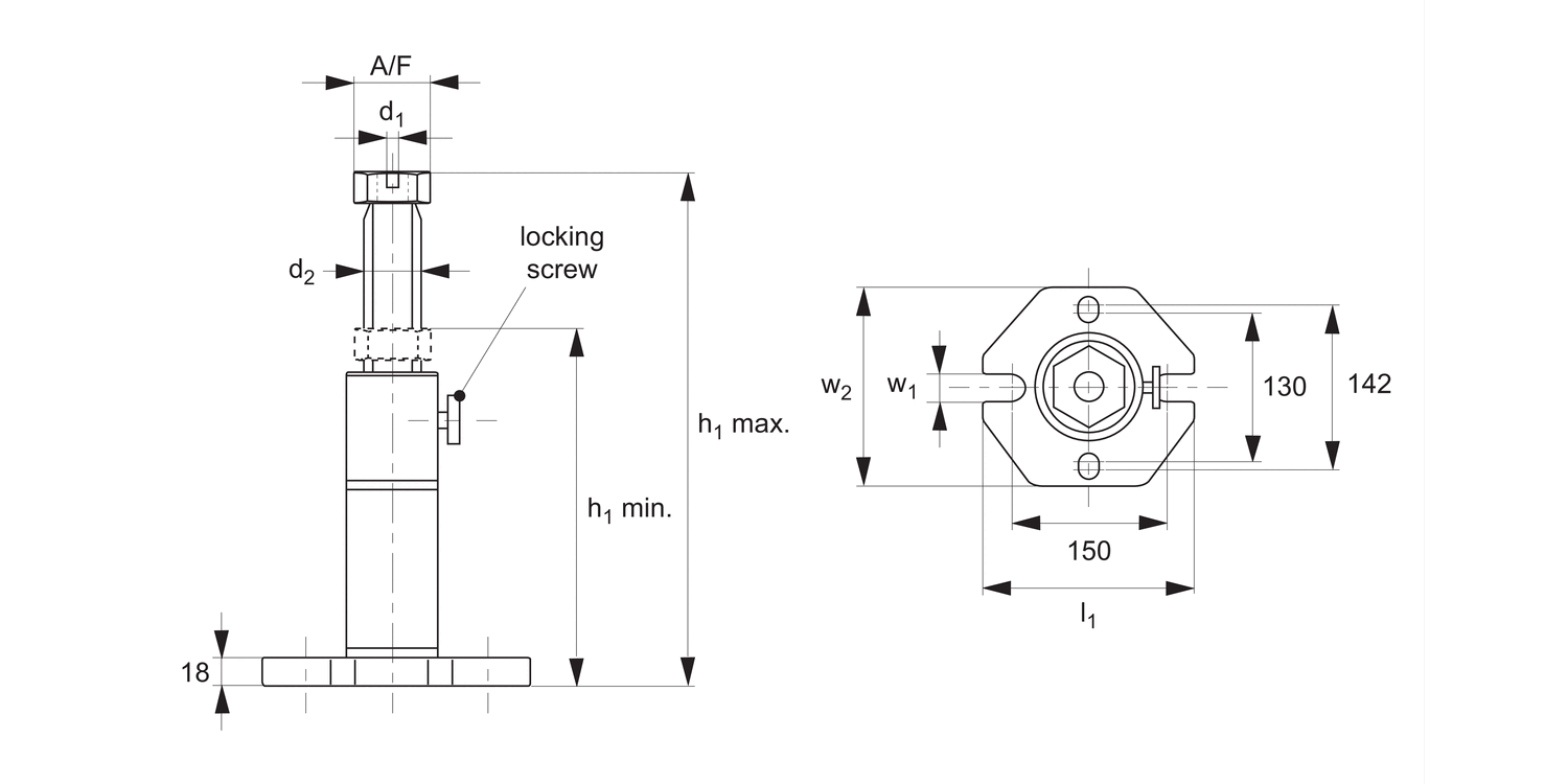 15320 Heavy Duty Screw Jacks