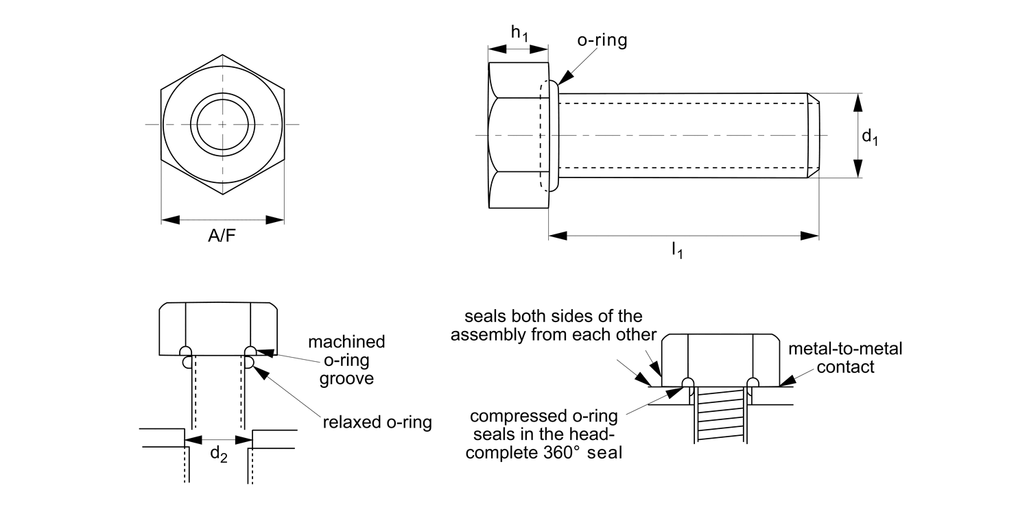 36634 Integral Seal Bolts