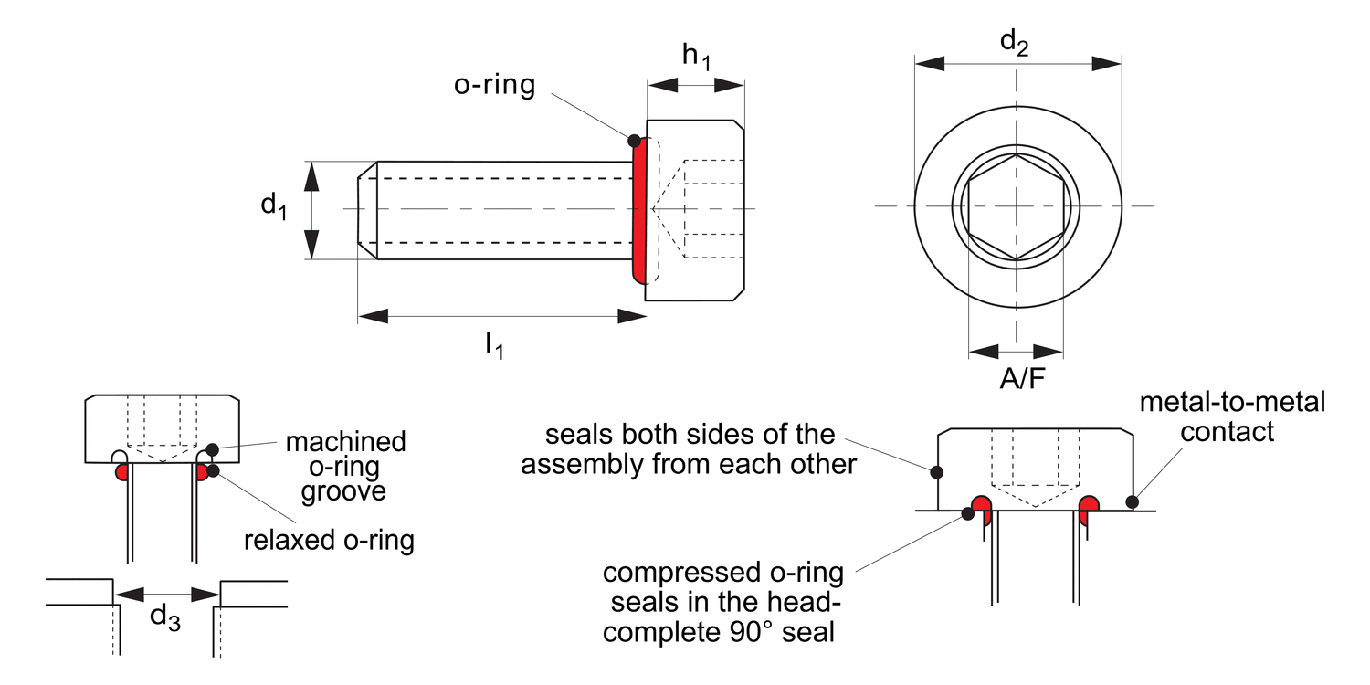 36633.P2 Seal Screws - Cap Head