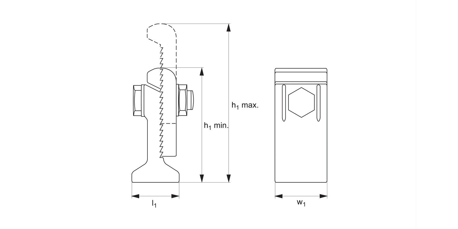 14200 Serrated Heel Block