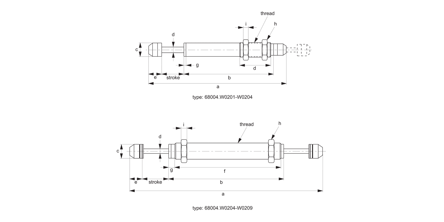 68004 Double Cushion Shock Absorbers