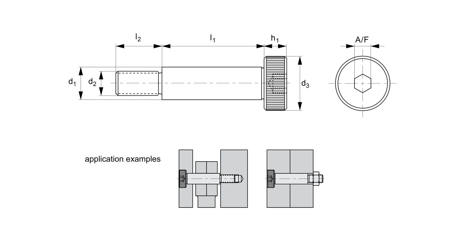 33654 Shoulder Screws - Hex. Socket Head