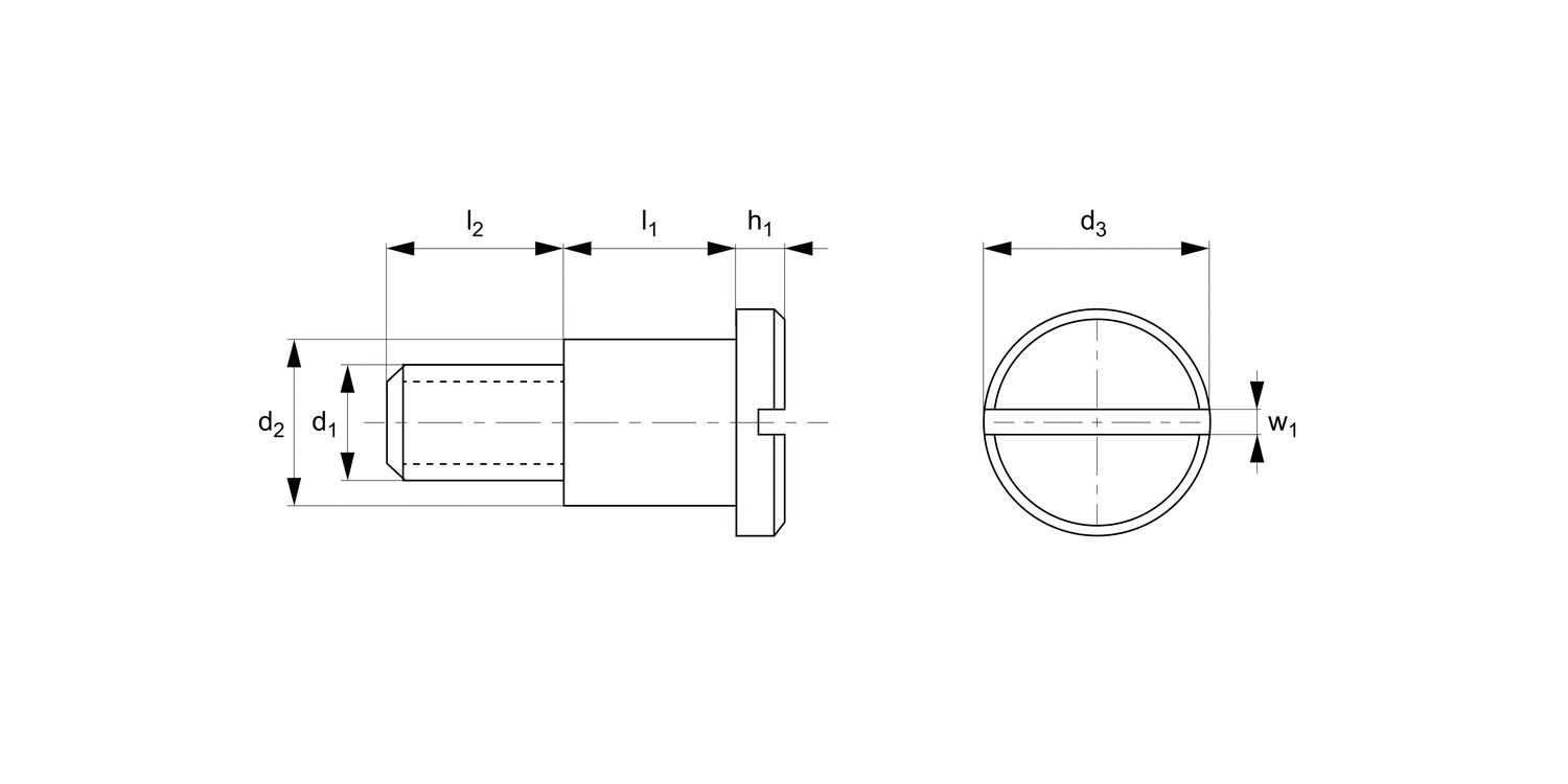 33656.ZP Pan Head Shoulder Screws