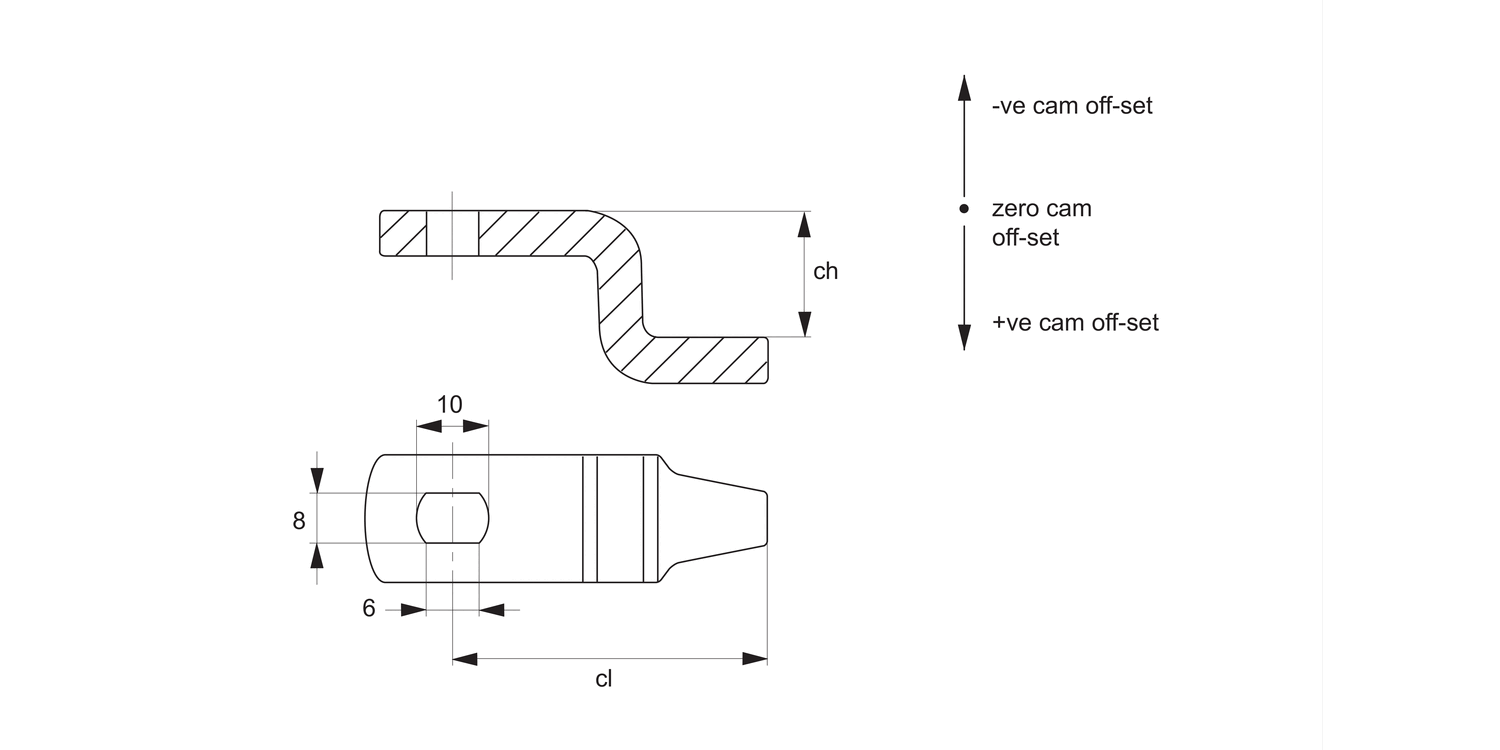 A0231 Single Point Cams - Steel