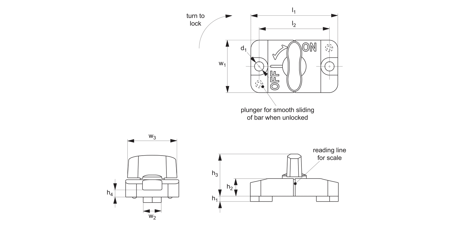 33970 Sliding Clamps - for Slotted Hole