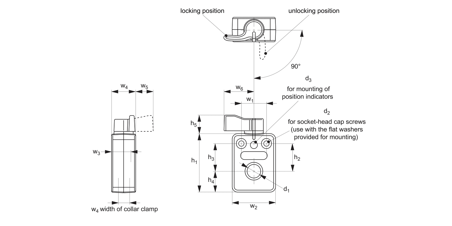 33980 Sliding Clamps - for Solid Round Bar
