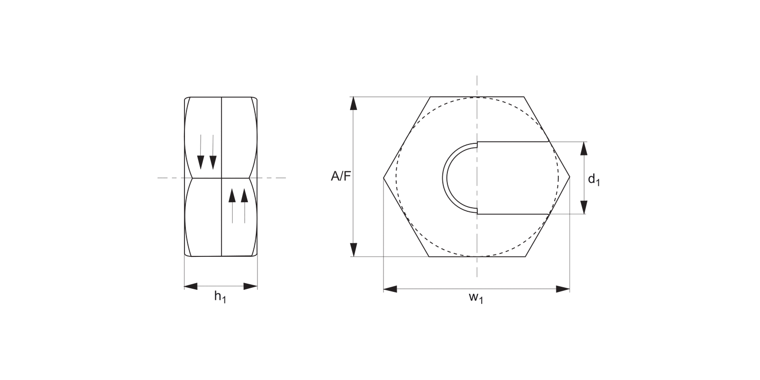 24520 Lock Nuts - Slip-On