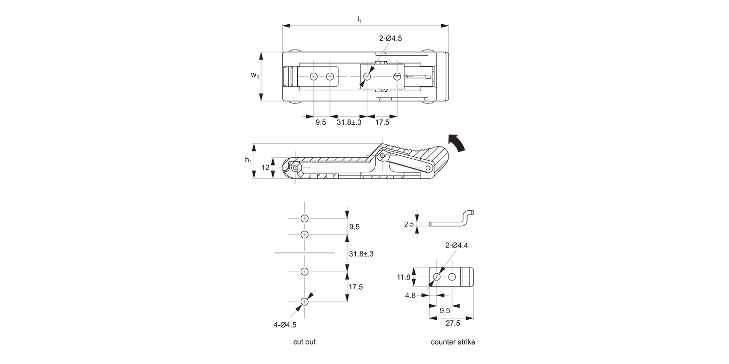 J0712 Soft Draw Latches