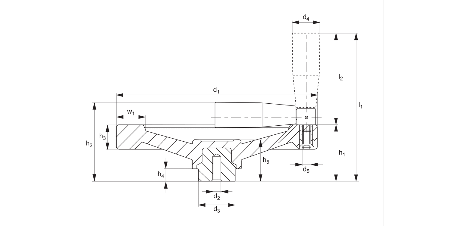 77640 Solid Disc Handwheels