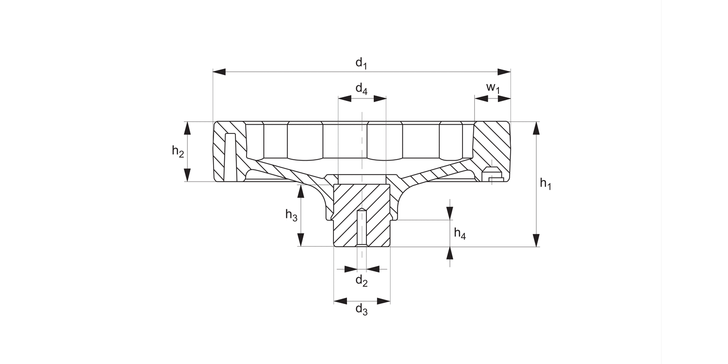 77720 Solid Disc Handwheels