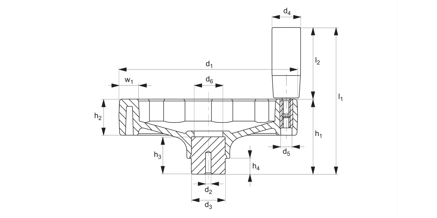77740 Solid Disc Handwheels