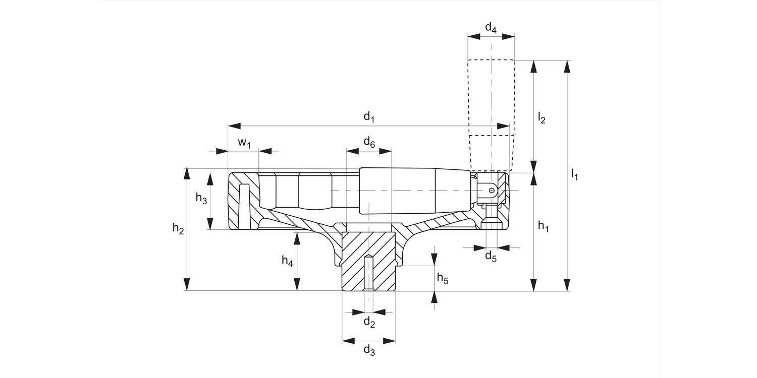 77760 Solid Disc Handwheels