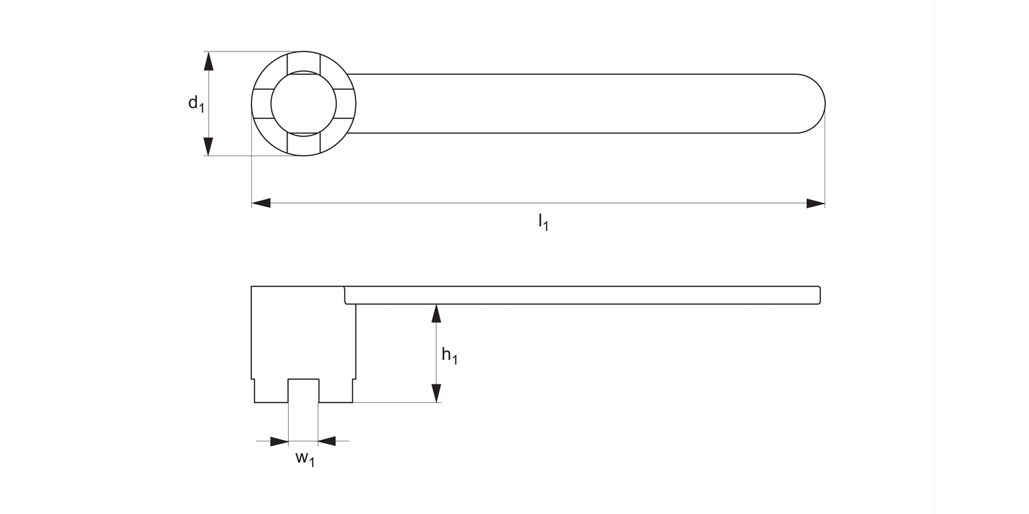 92100 Spanner for Shell and Mill Arbors