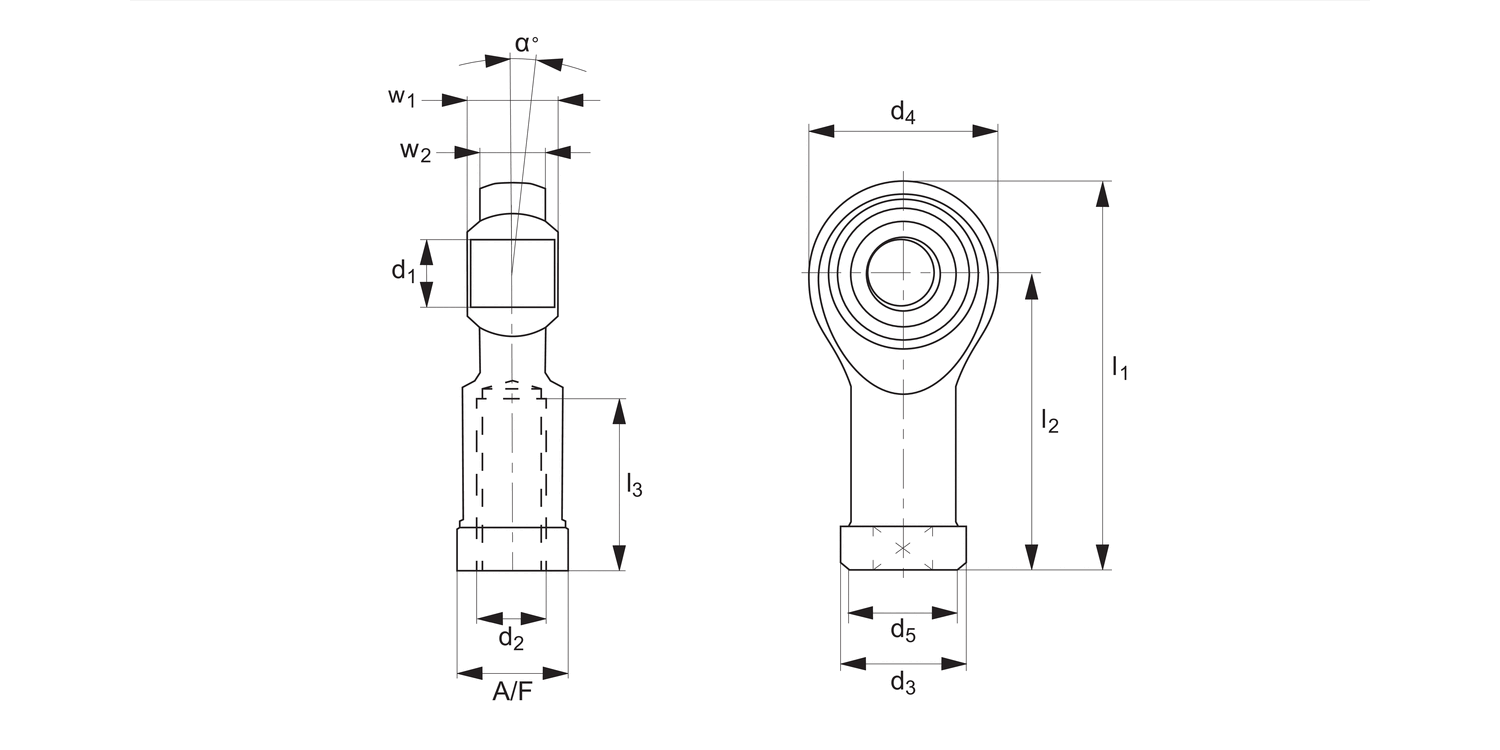 65726 Stainless Low Cost Rod Ends