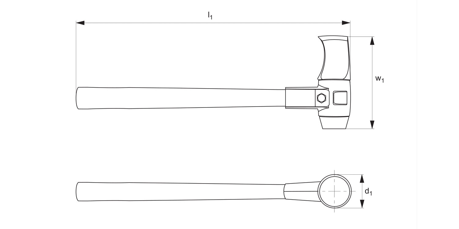 98381 Split Maul Simplex Mallet - Complete