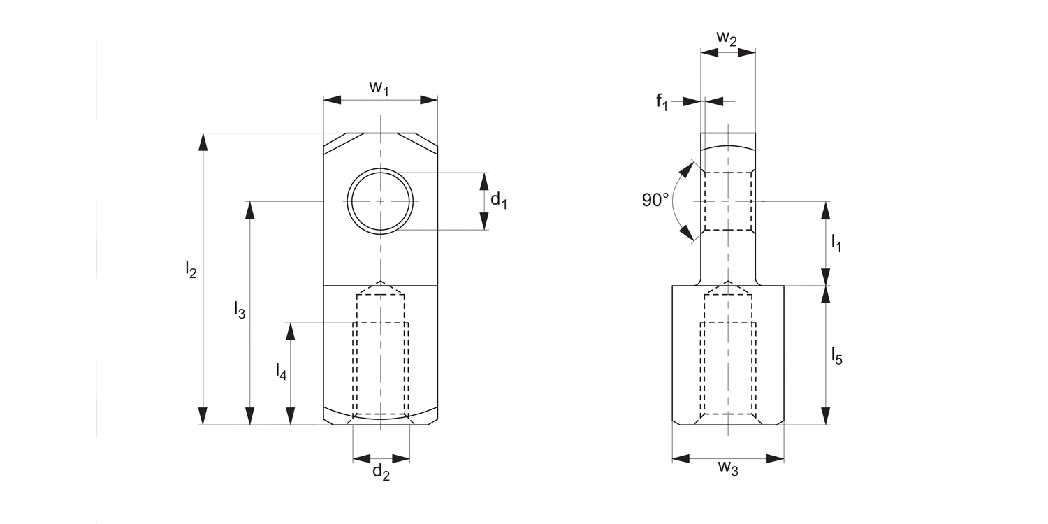 65657 Stainless Mating Piece for Clevis Joints