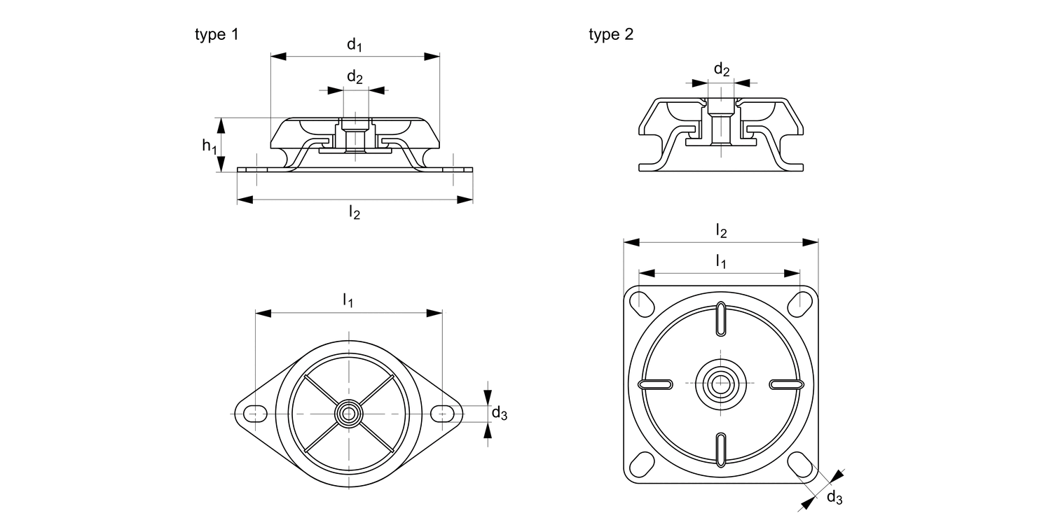 61280 Anti-vibration Mounts