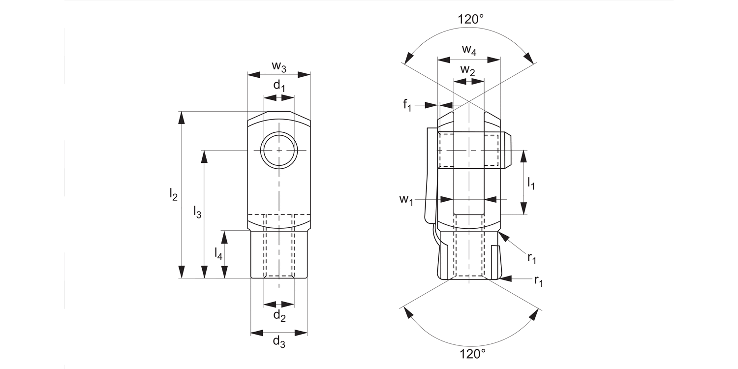 65620 Steel Clevis Joints with Retention Clips