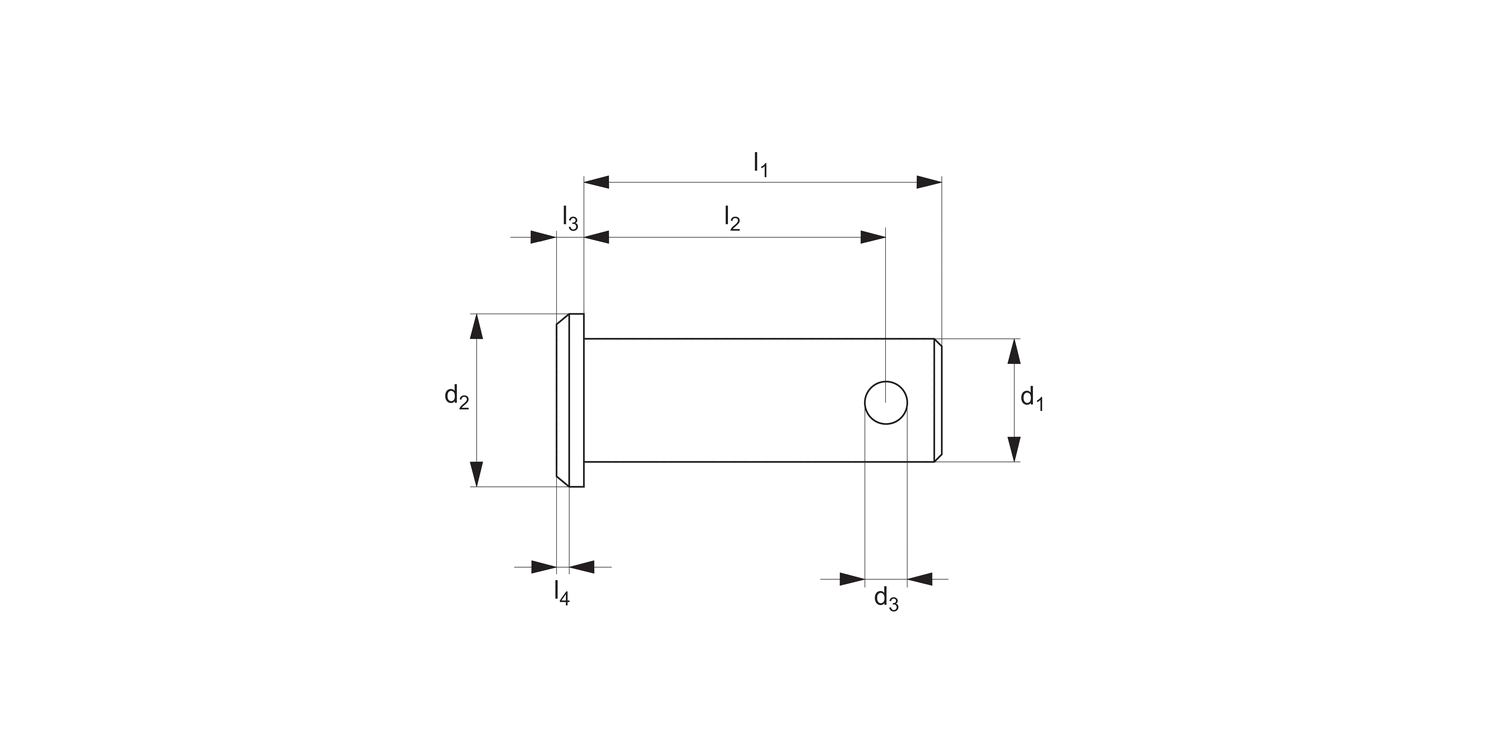 65660 Steel Clevis Pin With Hole