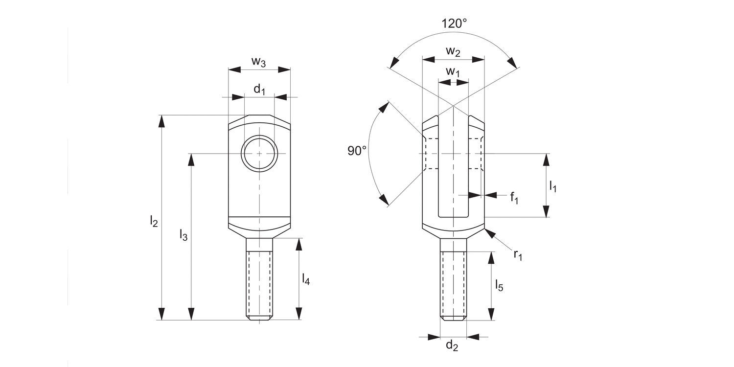 65640 Male Clevis Joints