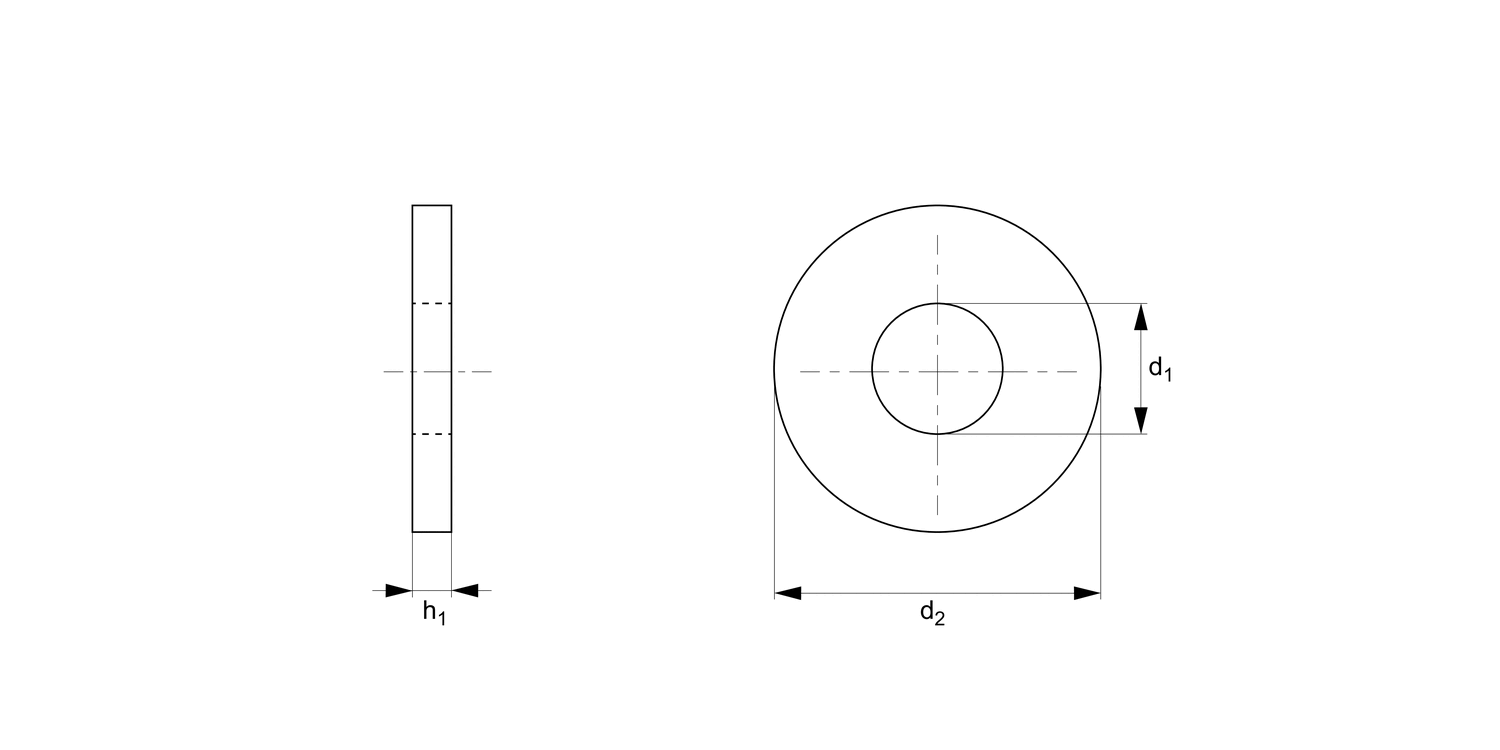 65670 Flat Washers Form A