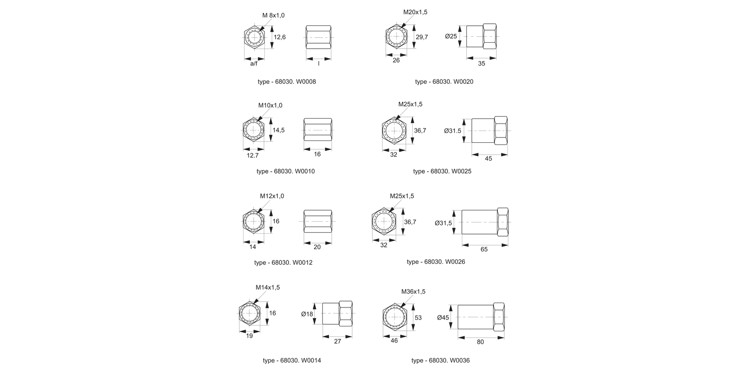 68030 Stop Collars for Shock Absorbers