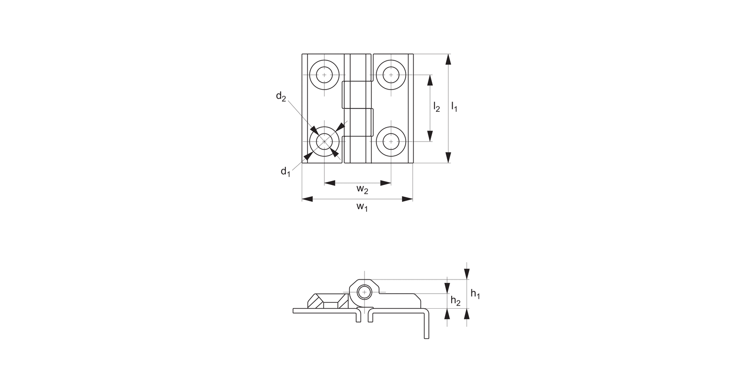 S0561 Surface Mount - Leaf Hinges