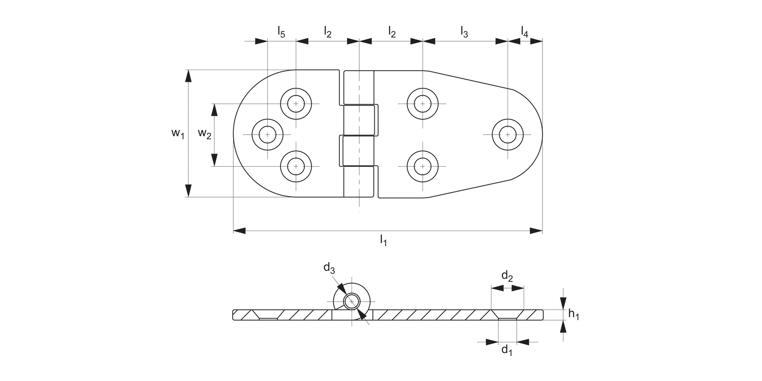 S0462 Surface Mount - Leaf Hinges
