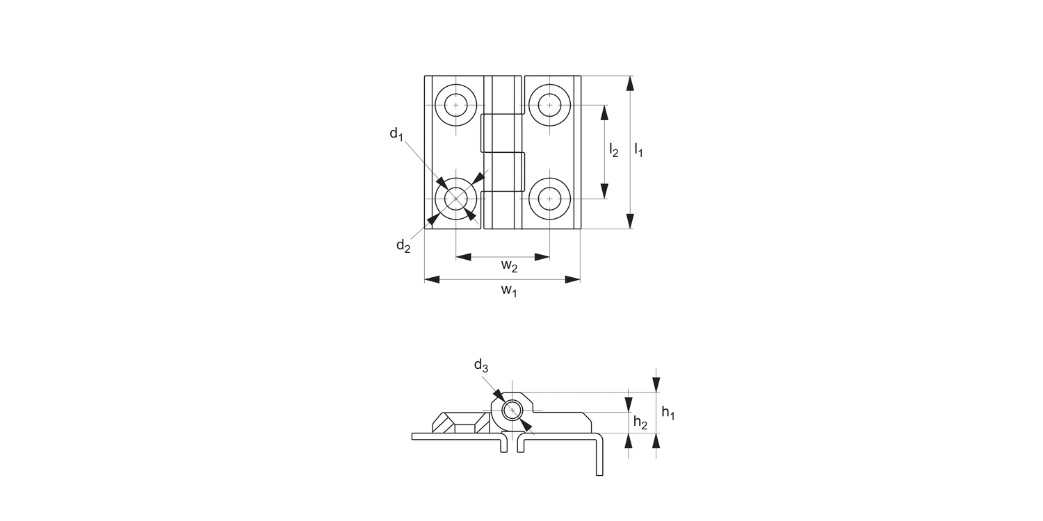 S0563 Surface Mount - Leaf Hinges