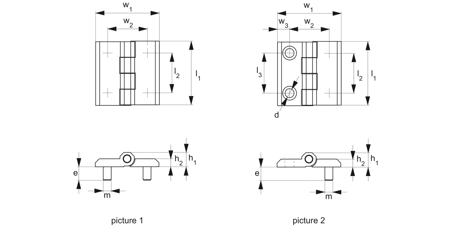 S1120 Surface Mount - Leaf Hinges