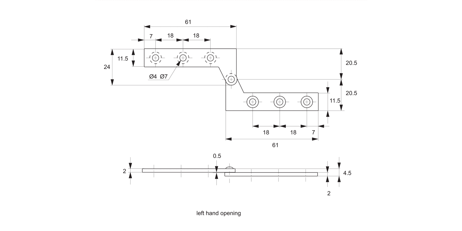 S0200 Surface Mount - Pivot Hinges