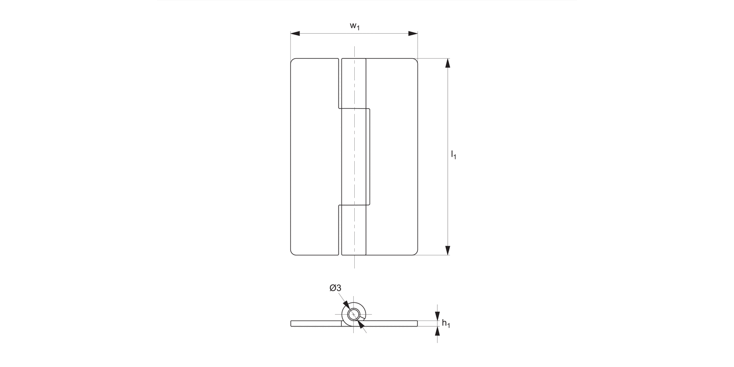 S0730 Surface Mount - Leaf Hinges
