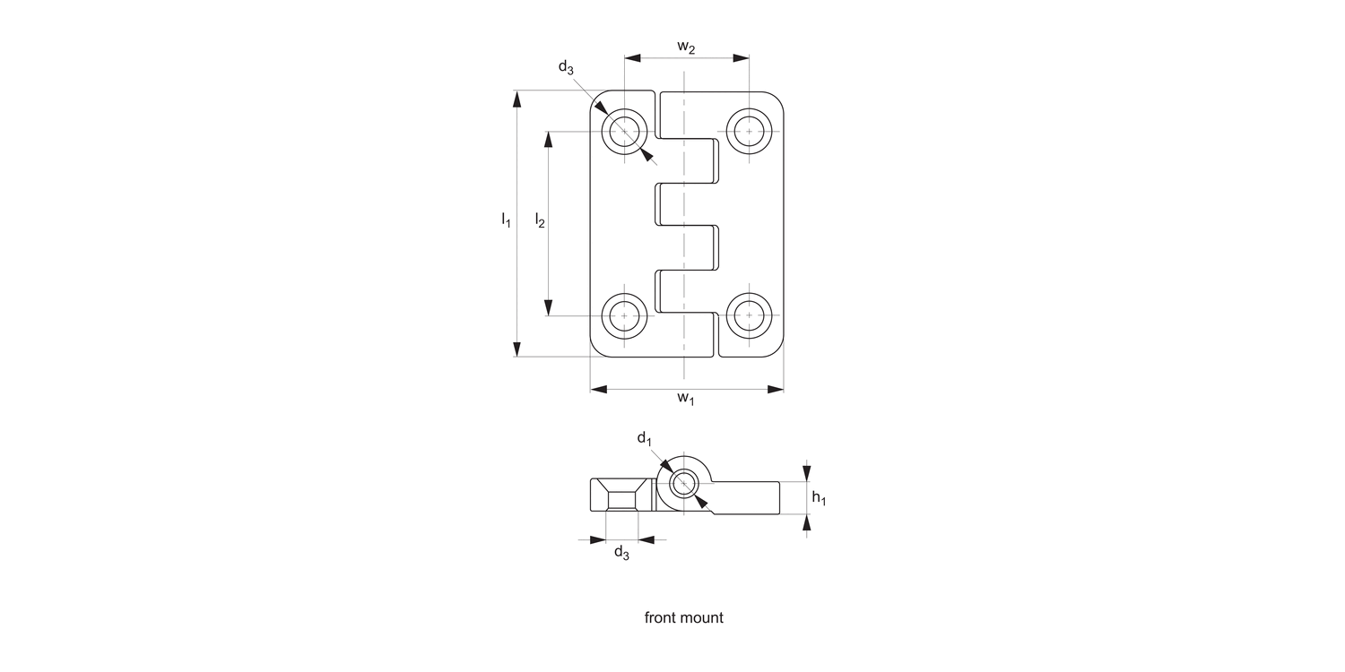 S0750 Surface Mount - Leaf Hinges