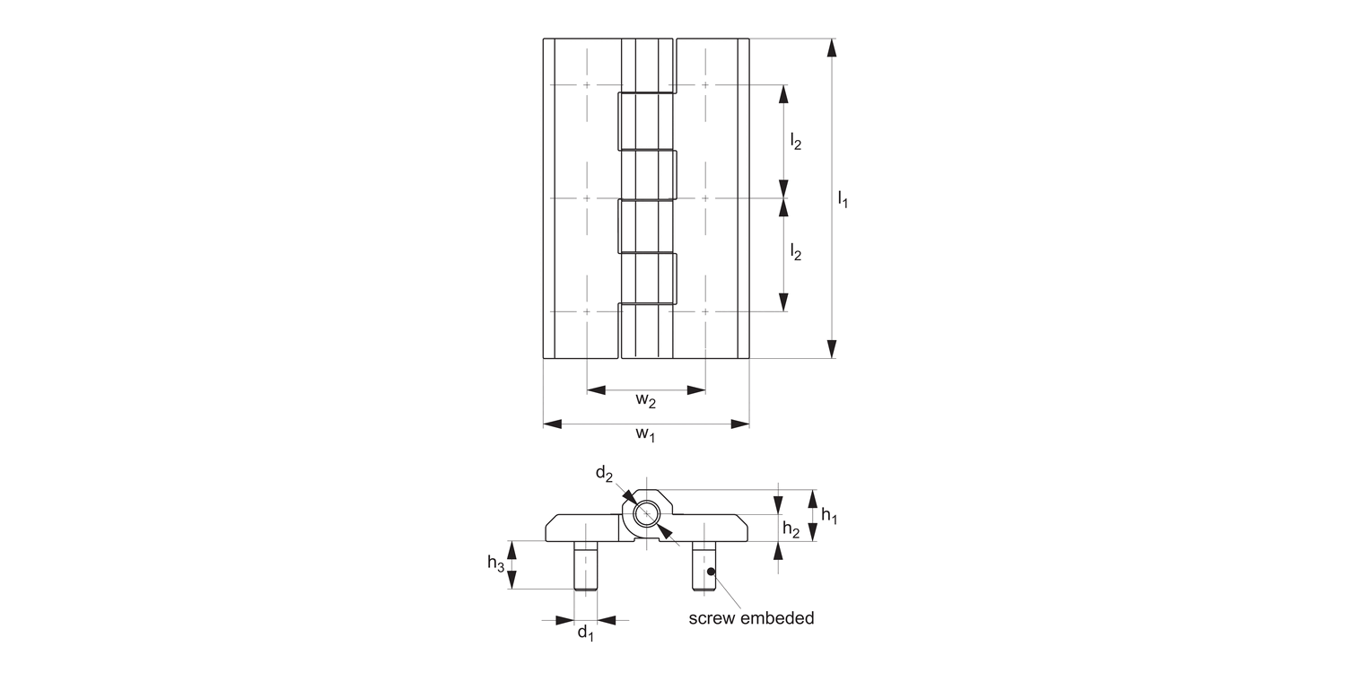 S1113 Surface Mount - Leaf Hinges