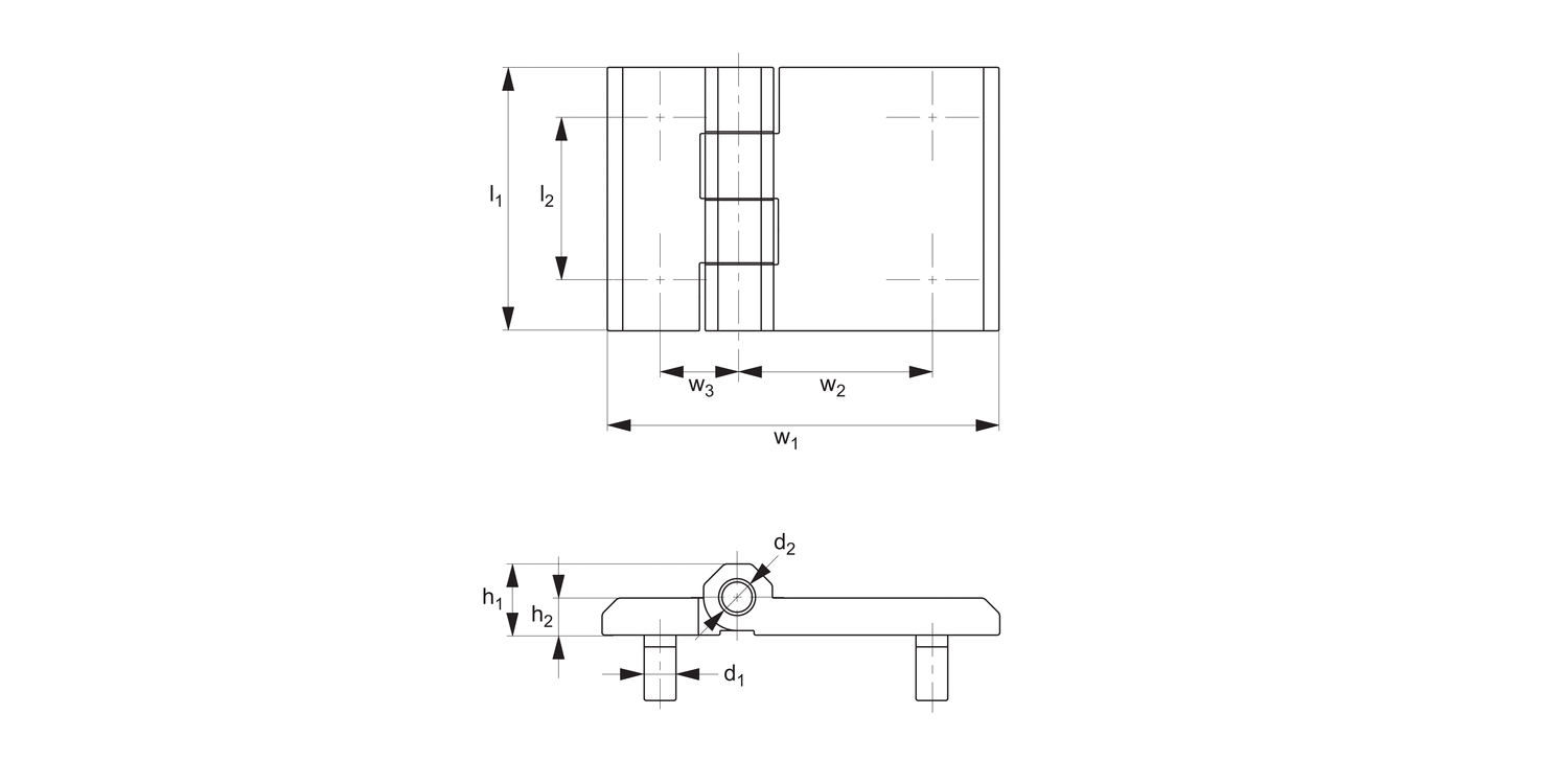 S1130 Surface Mount - Leaf Hinges